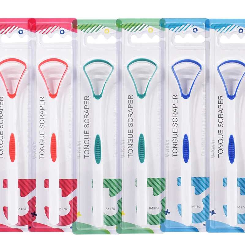 Y-Kelin Tongue Scraper Oral Cleaner Brush Fresh Breath Cleaning Coated Toothbrush Hygiene Care Tools Econic Blanks